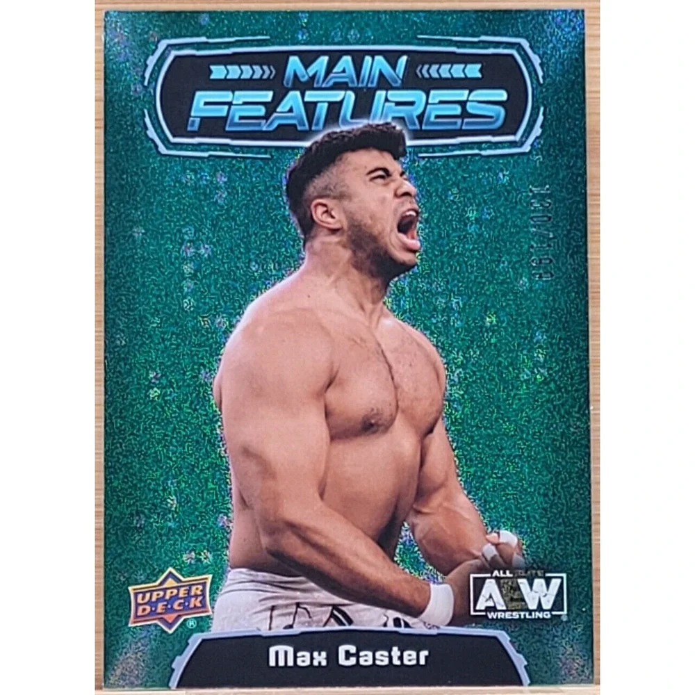 2022 UPPER DECK AEW MAX CASTER  MAIN FEATURES GREEN #D/199‎
